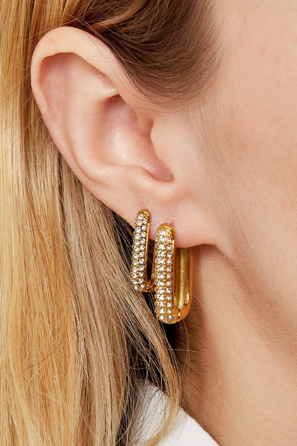 Orecchini in acciaio inossidabile Shimmer Spark