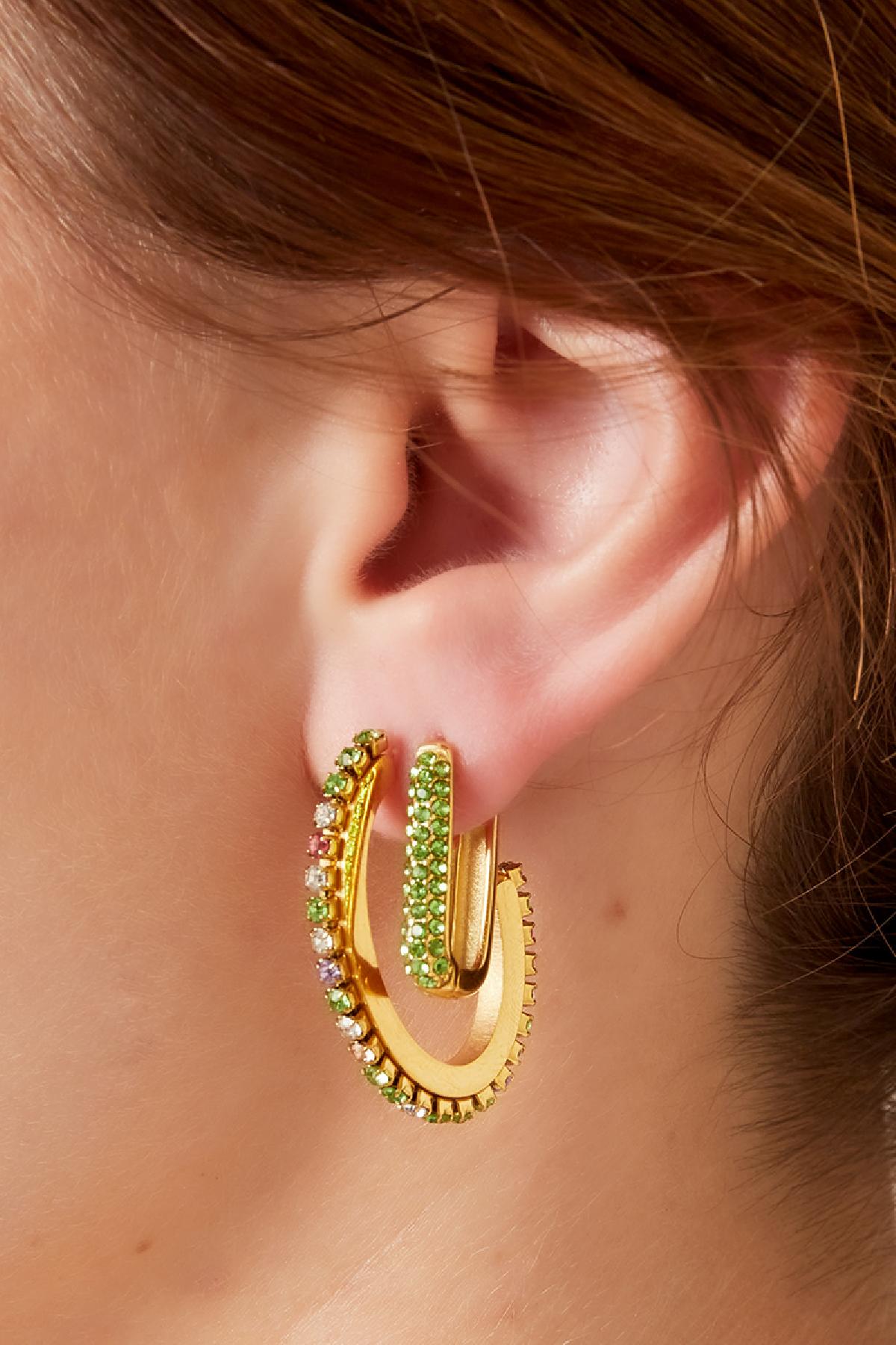 Orecchini in acciaio inossidabile Shimmer Spark