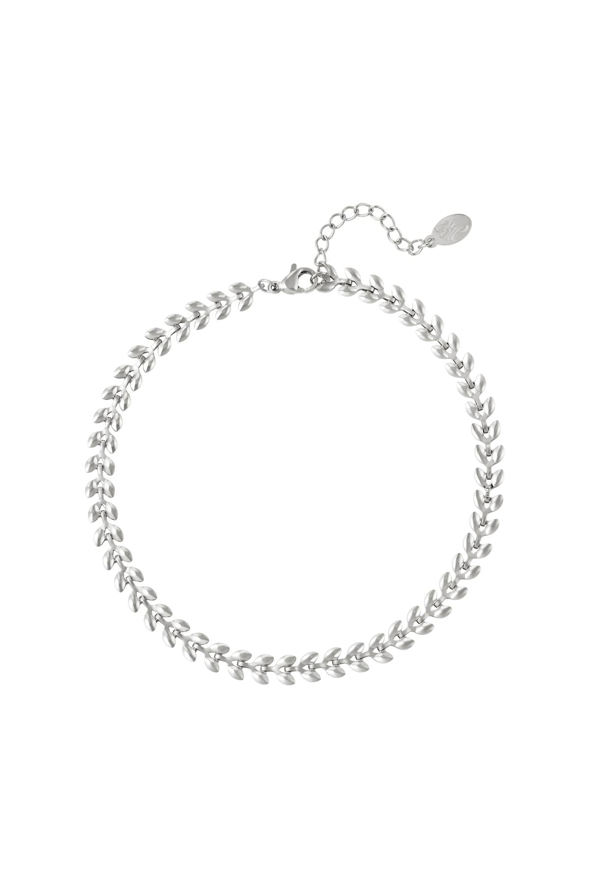 Cavigliera foglie Gold Stainless Steel