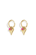 vivid heart earrings