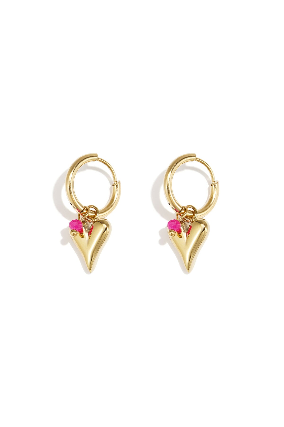 vivid heart earrings