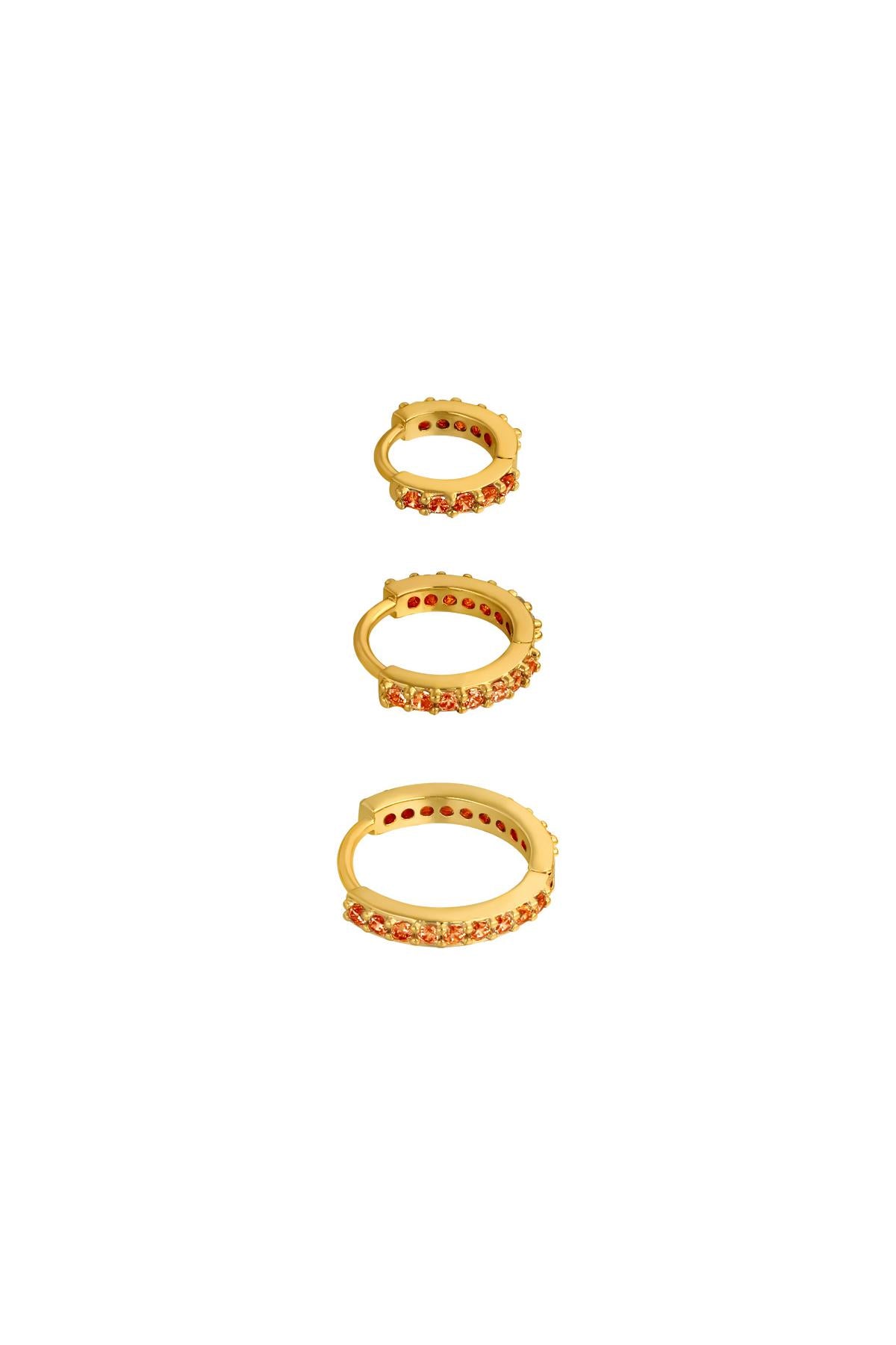 Orecchini Set di Cerchi in Rame