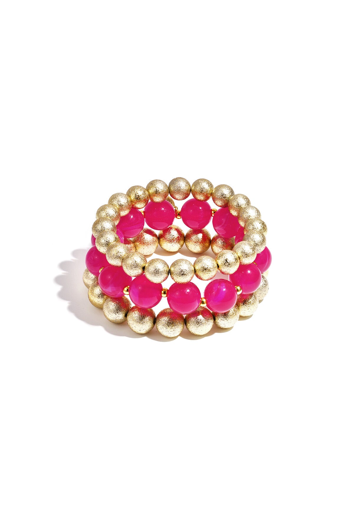 Set di 3 bracciali con perline