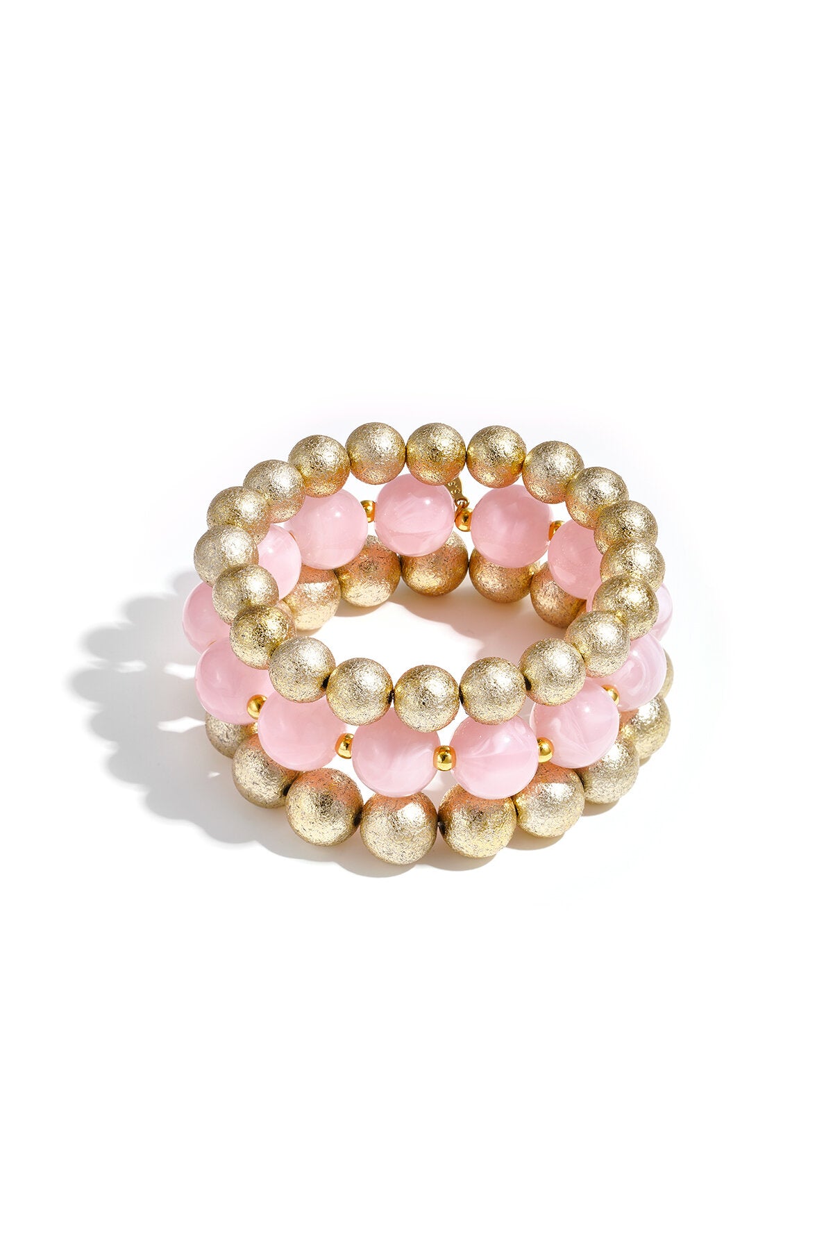 Set di 3 bracciali con perline