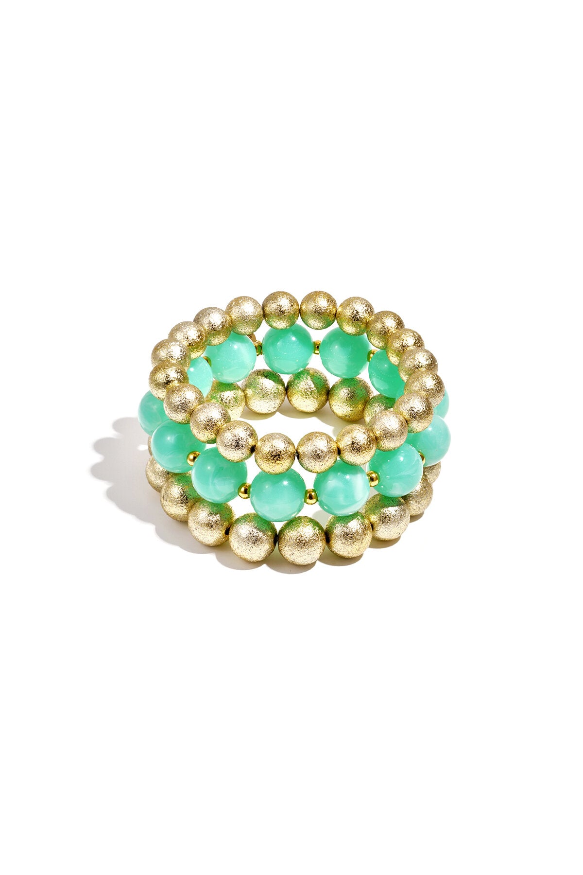 Set di 3 bracciali con perline