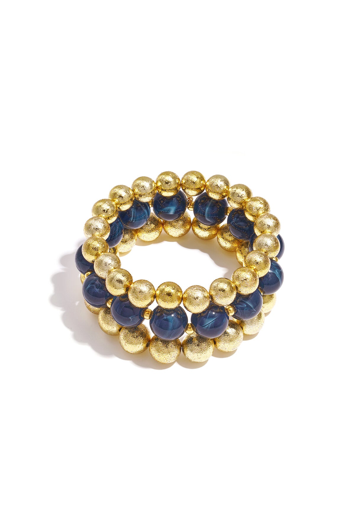 Set di 3 bracciali con perline
