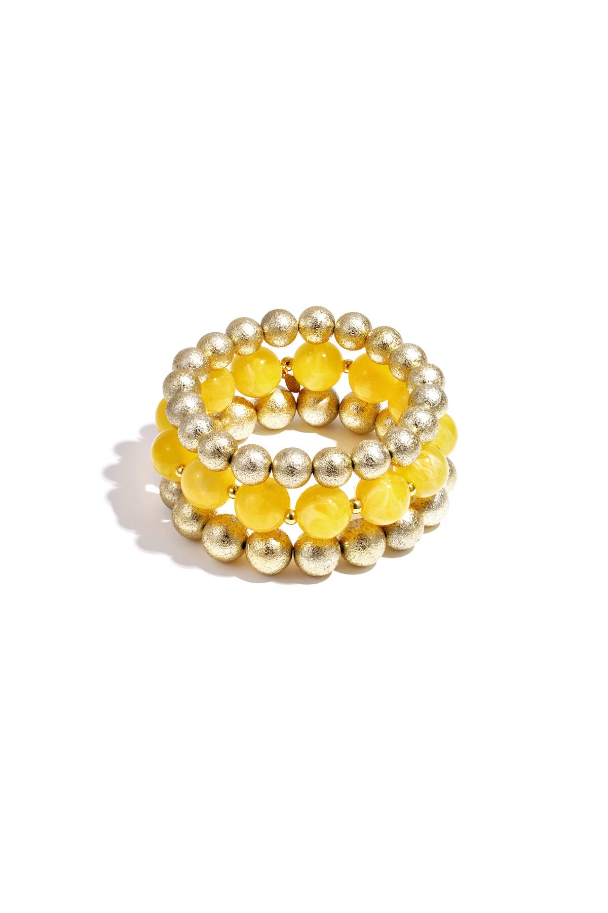 Set di 3 bracciali con perline