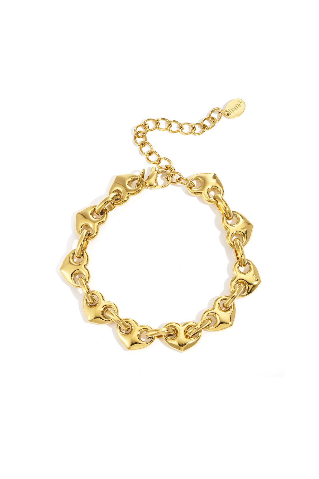 Braccialetti a catena in acciaio inossidabile, serie casual e semplice, gioielli da donna
