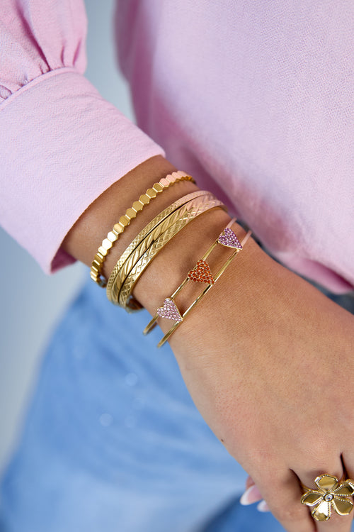 bracciale alla schiava esagoni