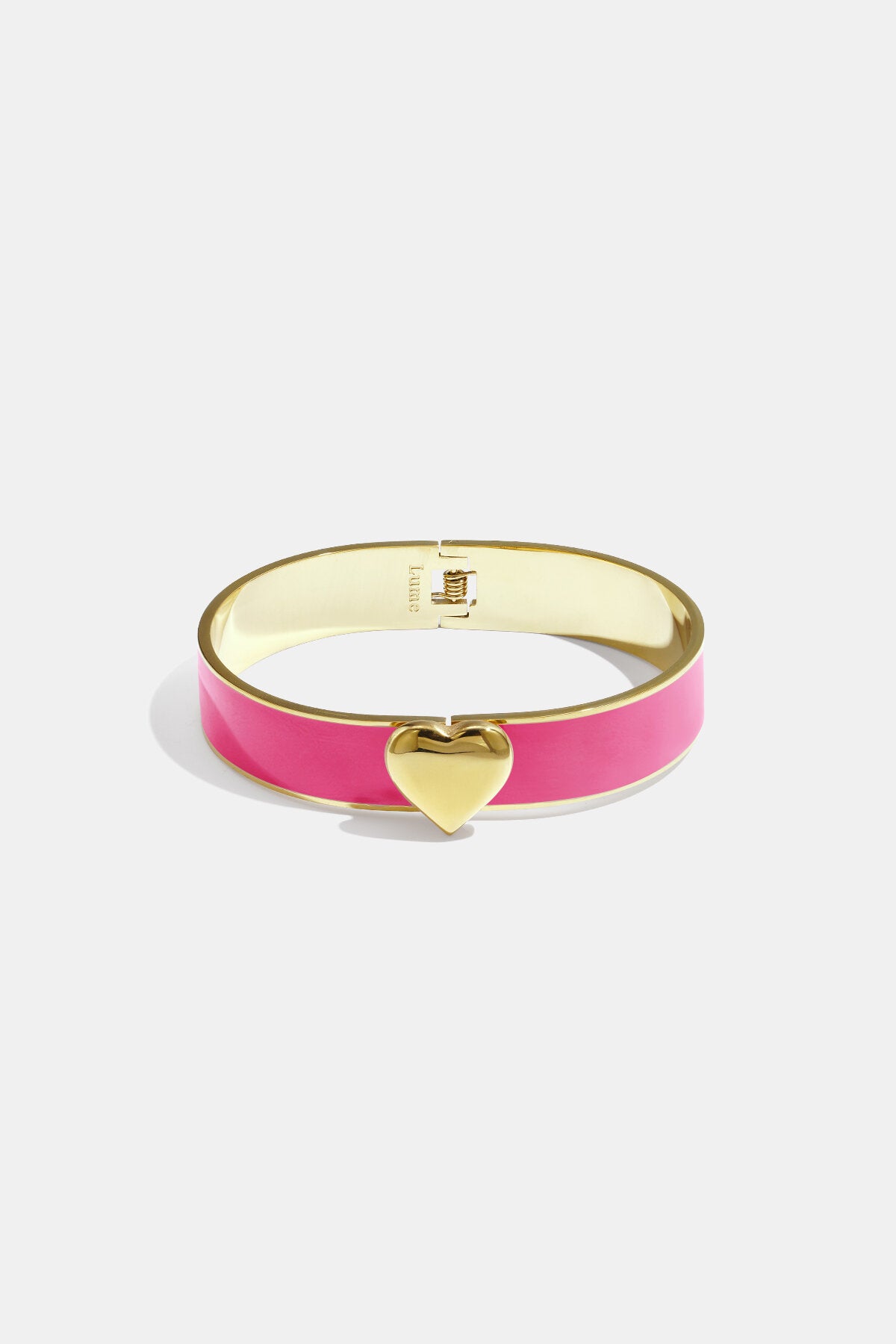 Bracciale in vari colori con dettaglio cuore - 1,3 cm