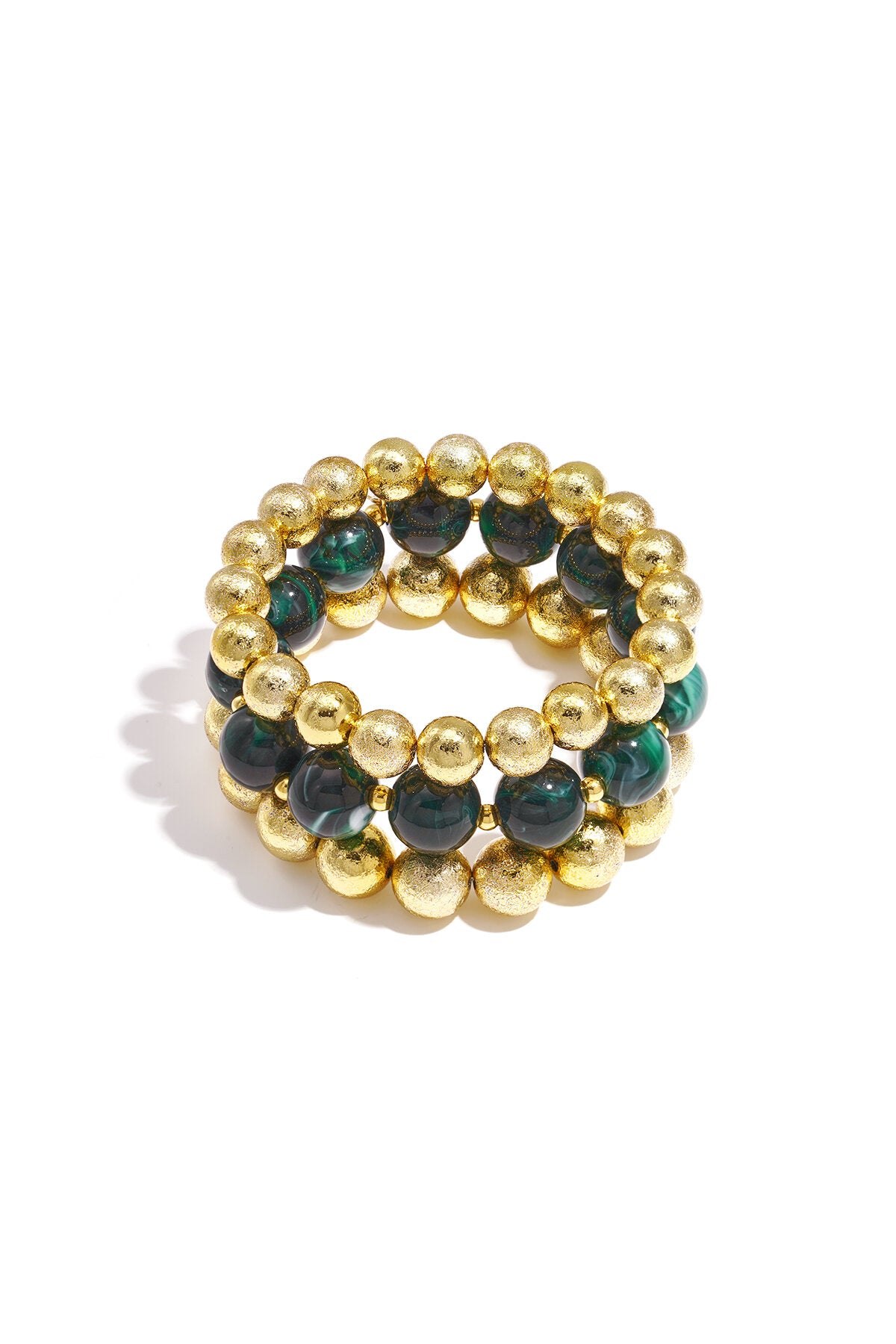 Set di 3 bracciali con perline